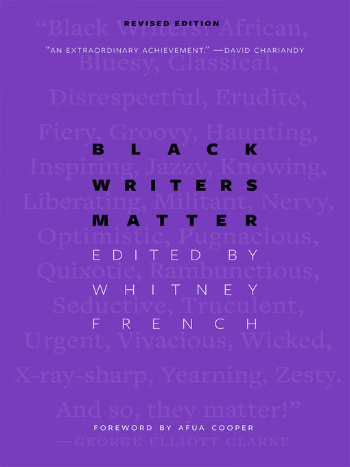 Title details for Black Writers Matter by Whitney French - Available